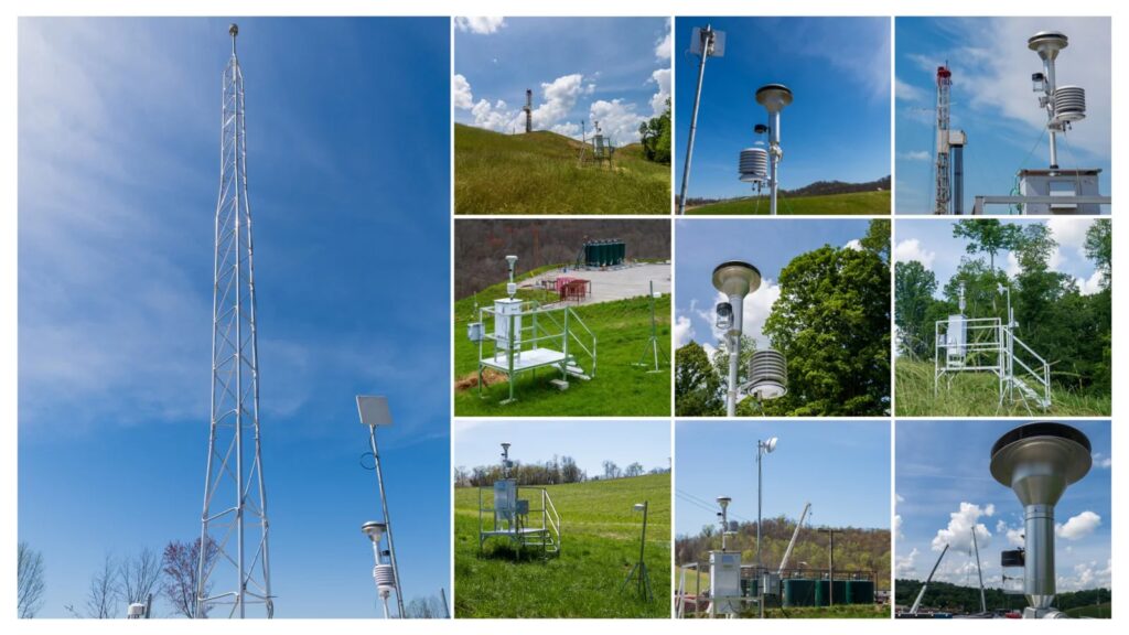 CNX Radical Transparency air quality monitors in the Appalachian region